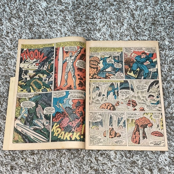 VINTAGE 1967 MARVEL FANTASTIC FOUR Silver Surfer Sandman Silver Age Comic #61 - Picture 9 of 10